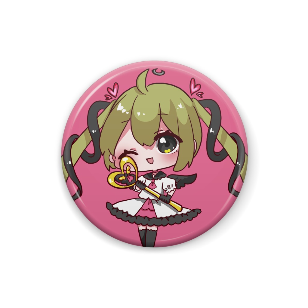 ミニついんて堕天使ちゃんの缶バッジ