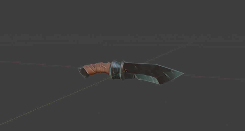 ファンタジー風ナイフ（Stylized Knife）3Dモデル