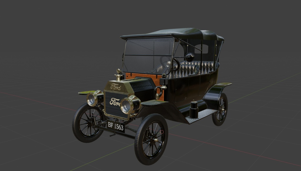 Ford Model T（クラシックカー）3Dモデル