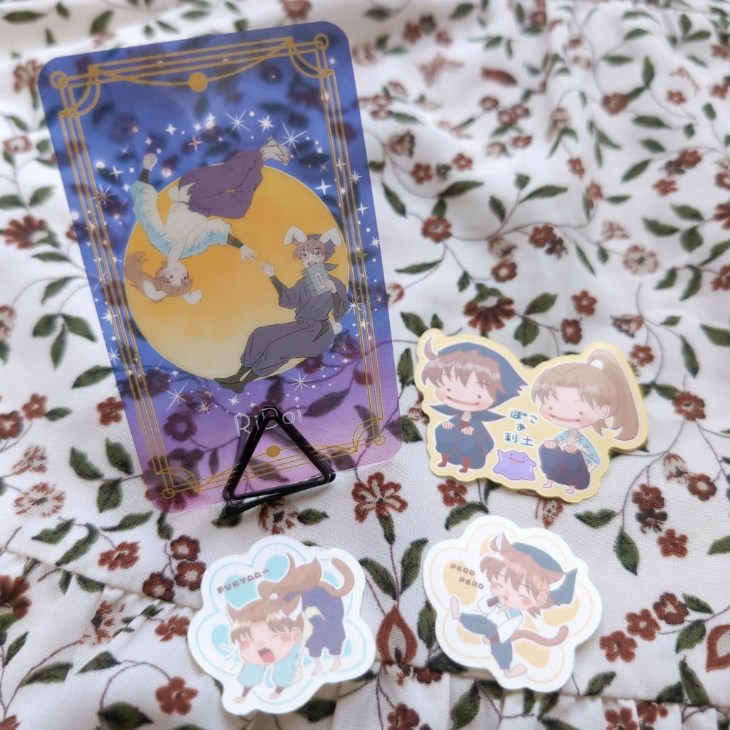 【利土井】クリアカード＆シールステッカーセット