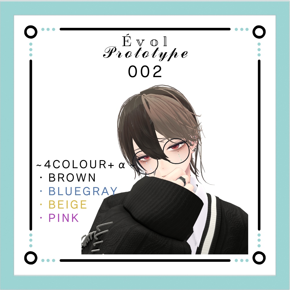 中性HalfUP Hair[Prototype.002]