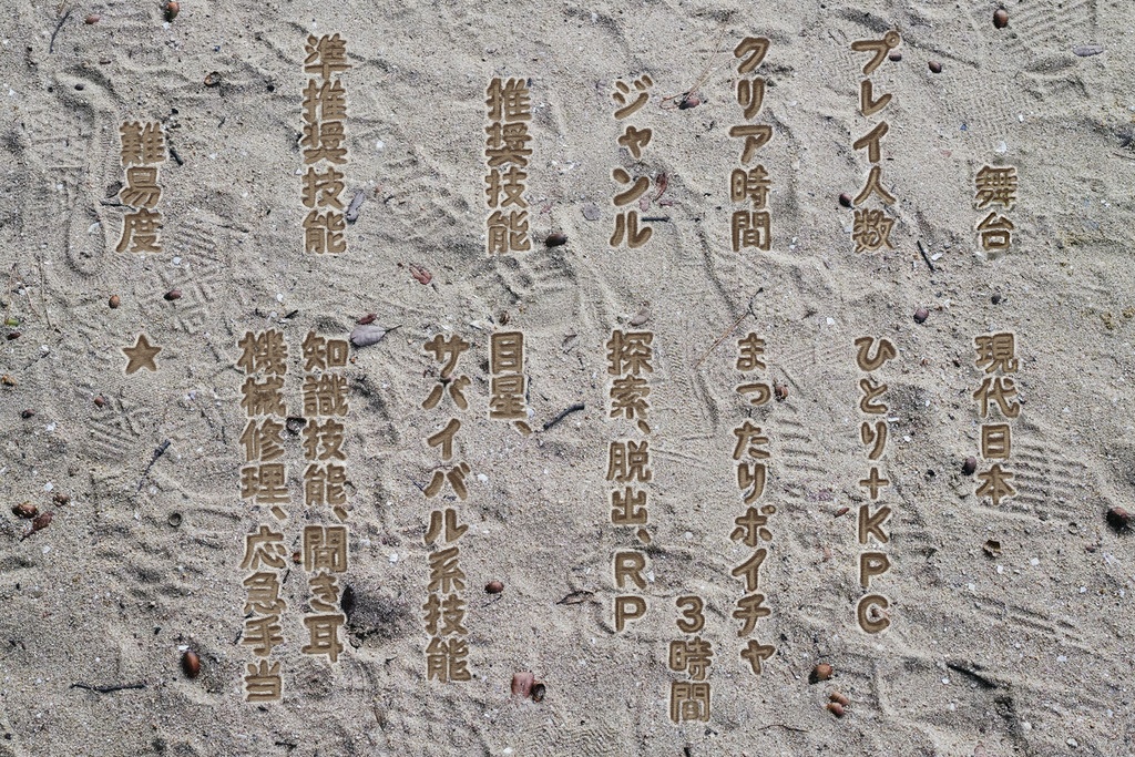 【CoC】Survive,my love【タイマンシナリオ】