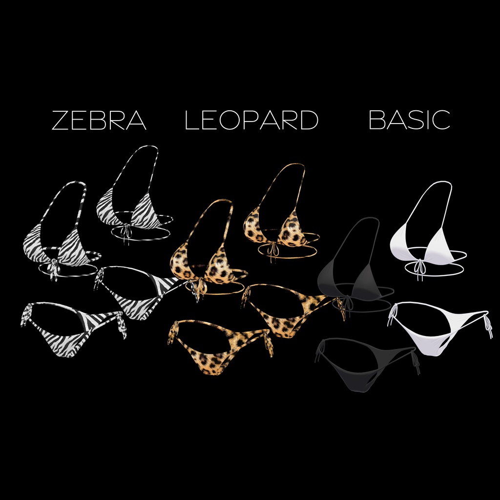 【Simple Bikini】 - 7 Avatars