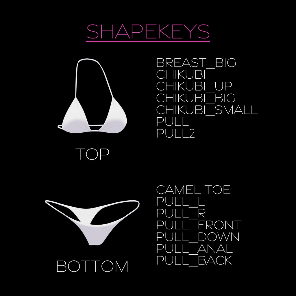 【Simple Bikini】 - 7 Avatars