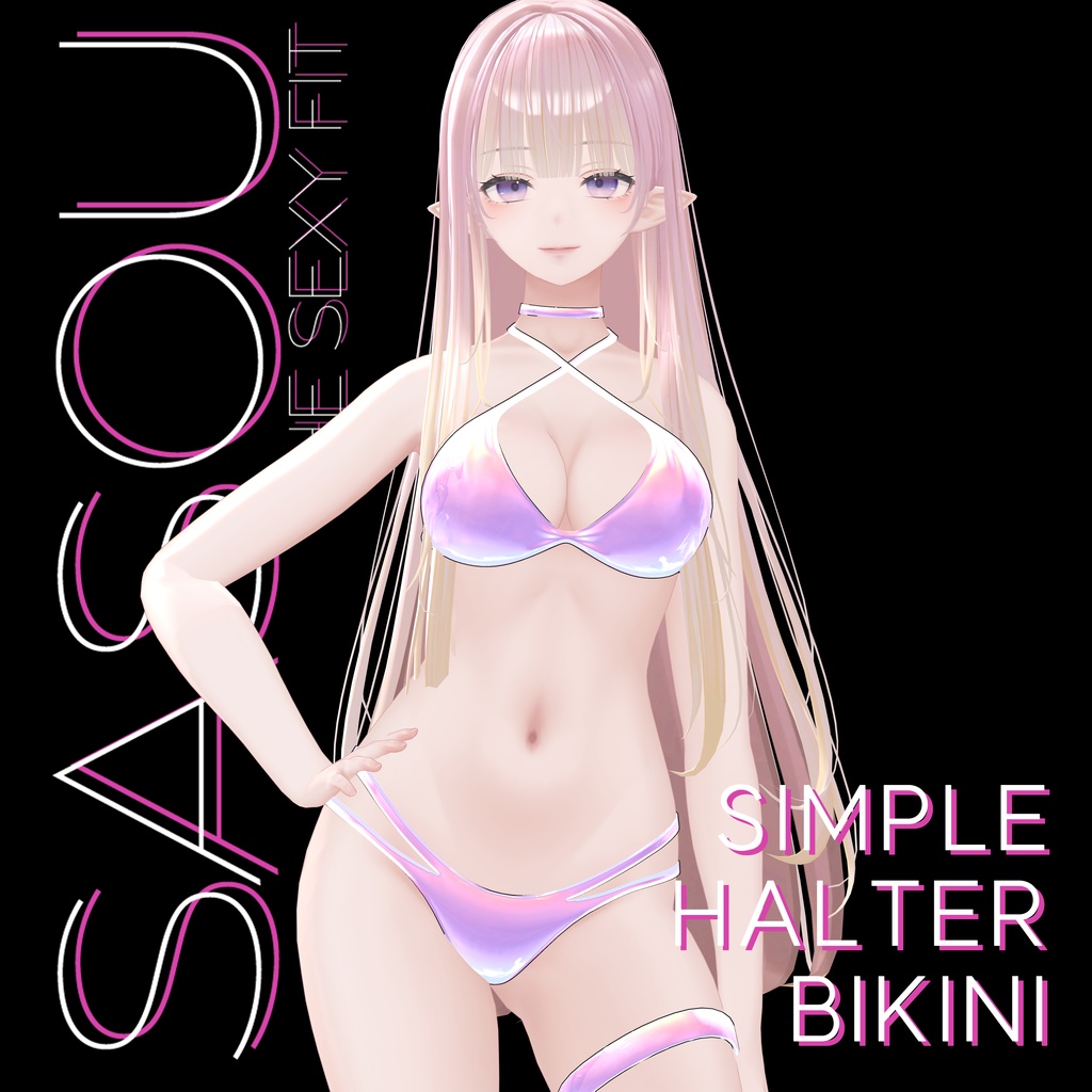 【Simple Halter Bikini】 - 6 Avatars