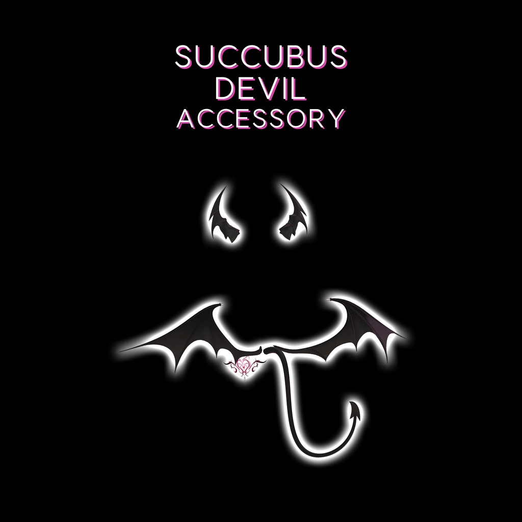 【Succubus Devil Accessory Set】 - 12 Avatars