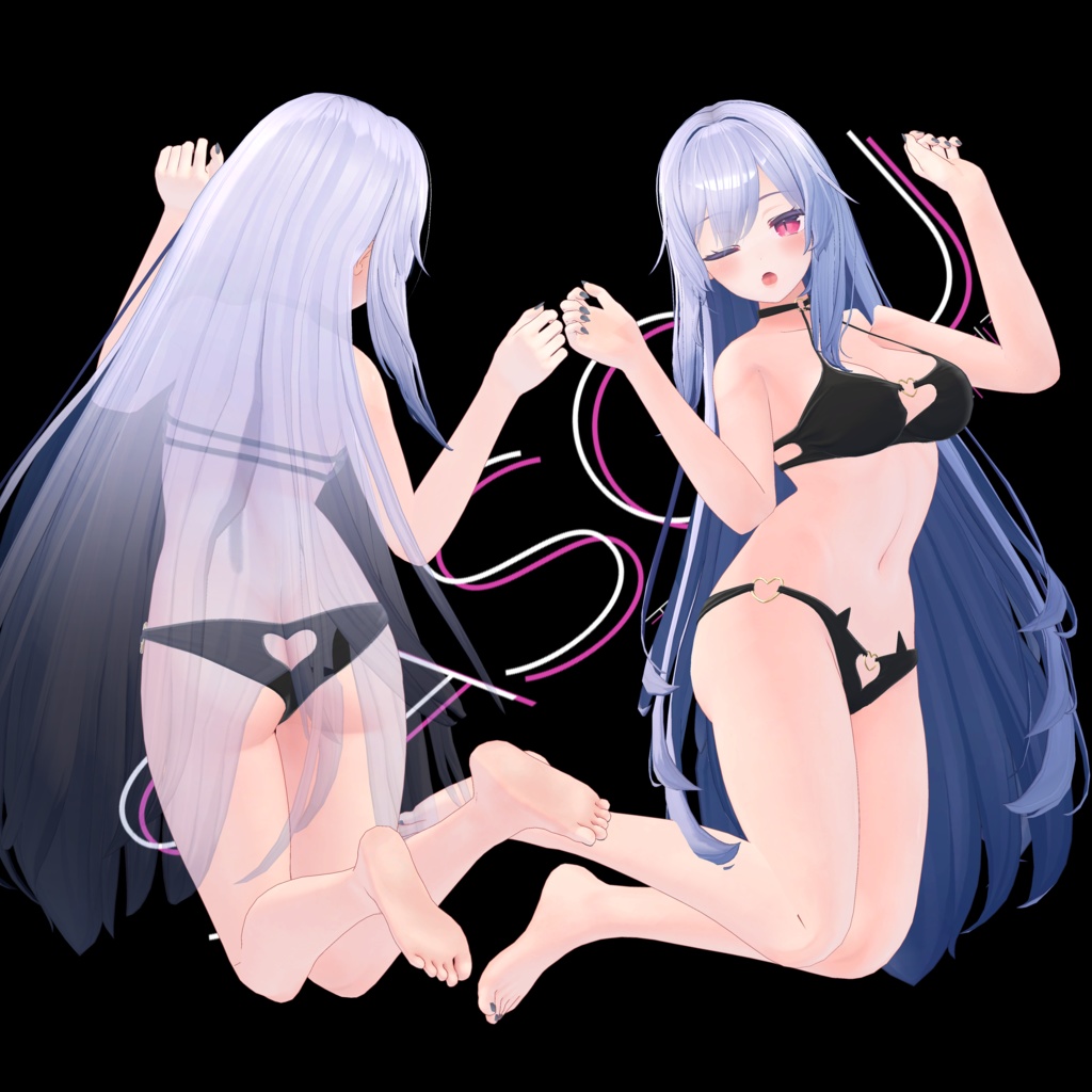 【Cutie Devil Swimsuit】 - 3 Avatars