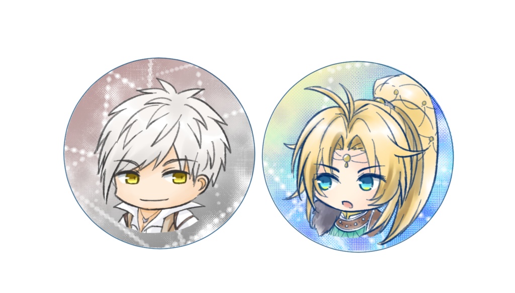 缶バッジ(シャール＆ブルー)