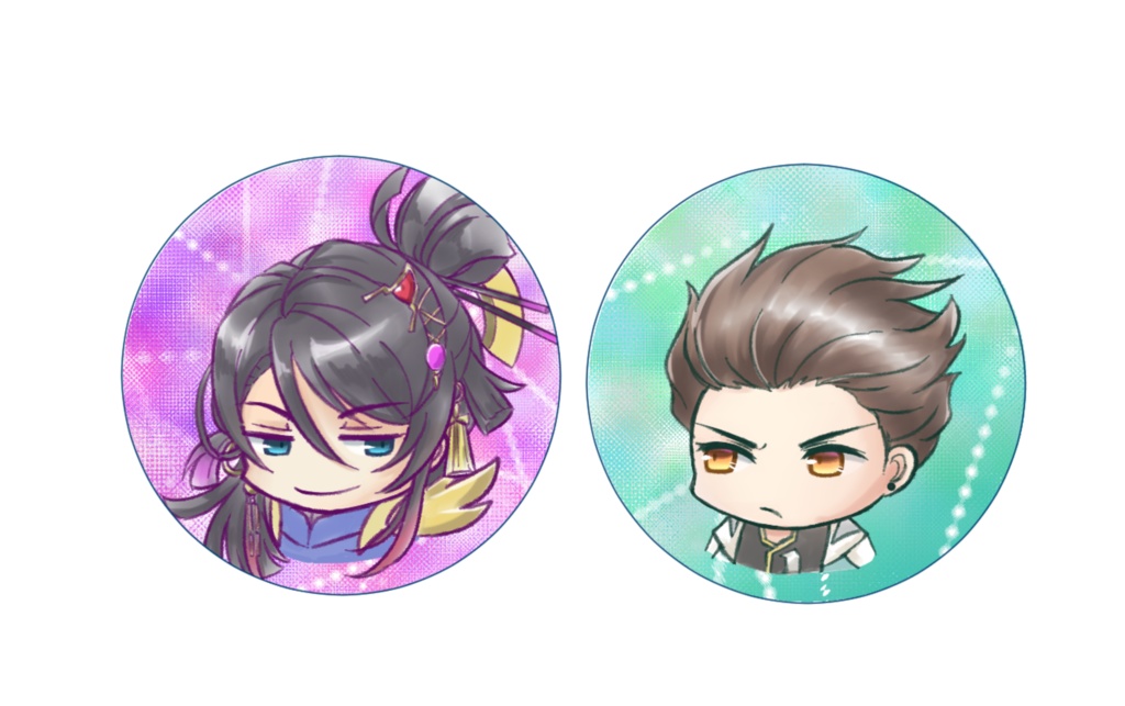 缶バッジ(シィレイ＆ダリアス)