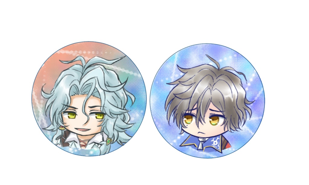 缶バッジ(アイス＆アドラー)