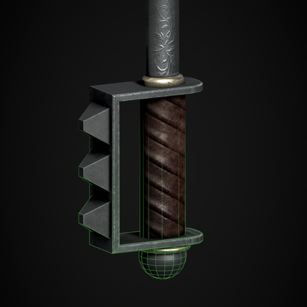 【武器3Dモデル】蔓の槌 【中世ファンタジー風】