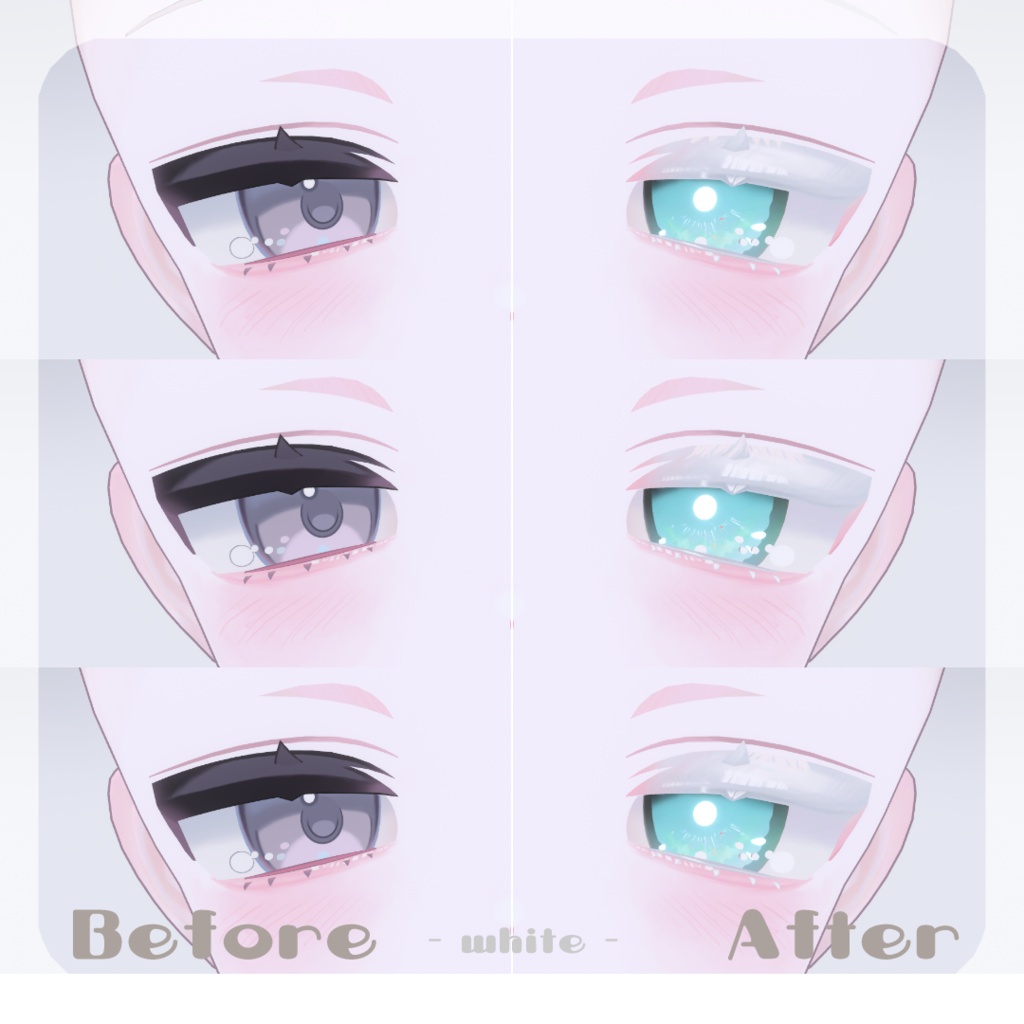 🩷【うららちゃん専用】pure make【MAKE UP TEXTURE / 9color / Bodyテクスチャ&眉の色変更マスク付き 】#moshimo_savedate