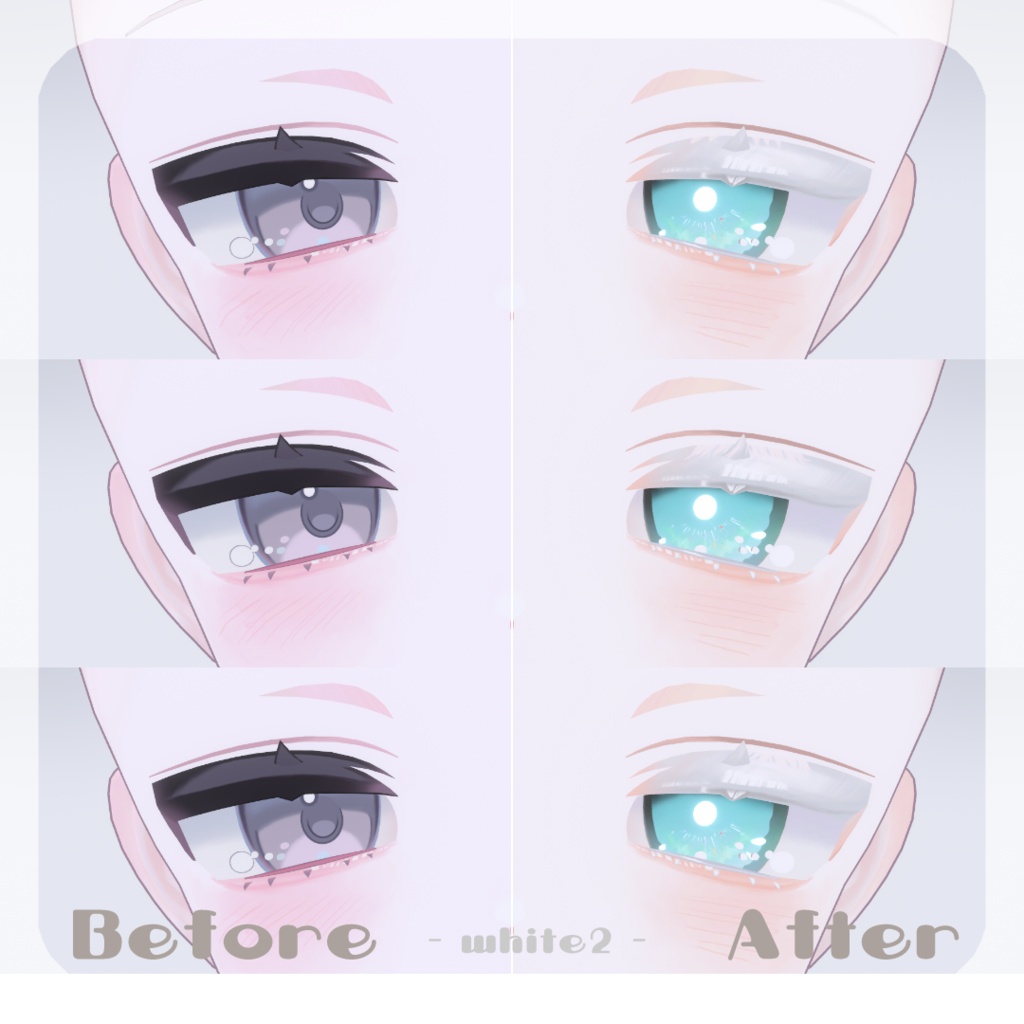🩷【うららちゃん専用】pure make【MAKE UP TEXTURE / 9color / Bodyテクスチャ&眉の色変更マスク付き 】#moshimo_savedate