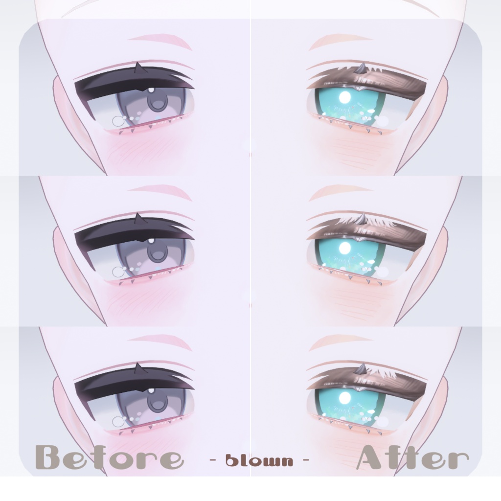 🩷【うららちゃん専用】pure make【MAKE UP TEXTURE / 9color / Bodyテクスチャ&眉の色変更マスク付き 】#moshimo_savedate