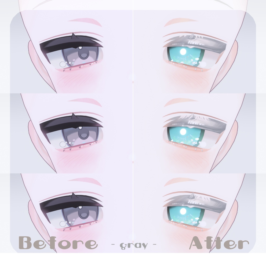 🩷【うららちゃん専用】pure make【MAKE UP TEXTURE / 9color / Bodyテクスチャ&眉の色変更マスク付き 】#moshimo_savedate