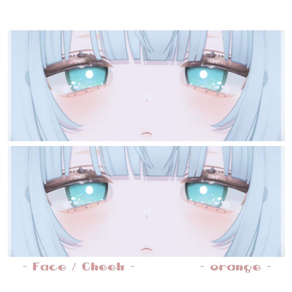 🩷【うららちゃん専用】pure make【MAKE UP TEXTURE / 9color / Bodyテクスチャ&眉の色変更マスク付き 】#moshimo_savedate