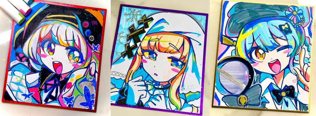 まのさば小色紙