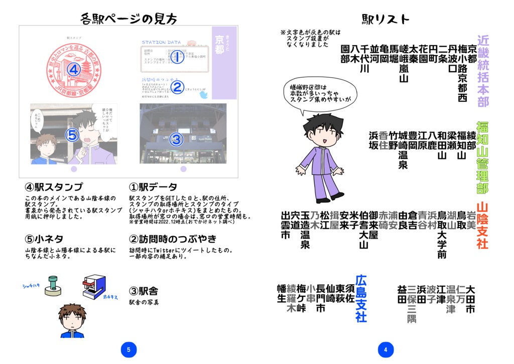 さんいんの駅スタンプめぐり 改訂版