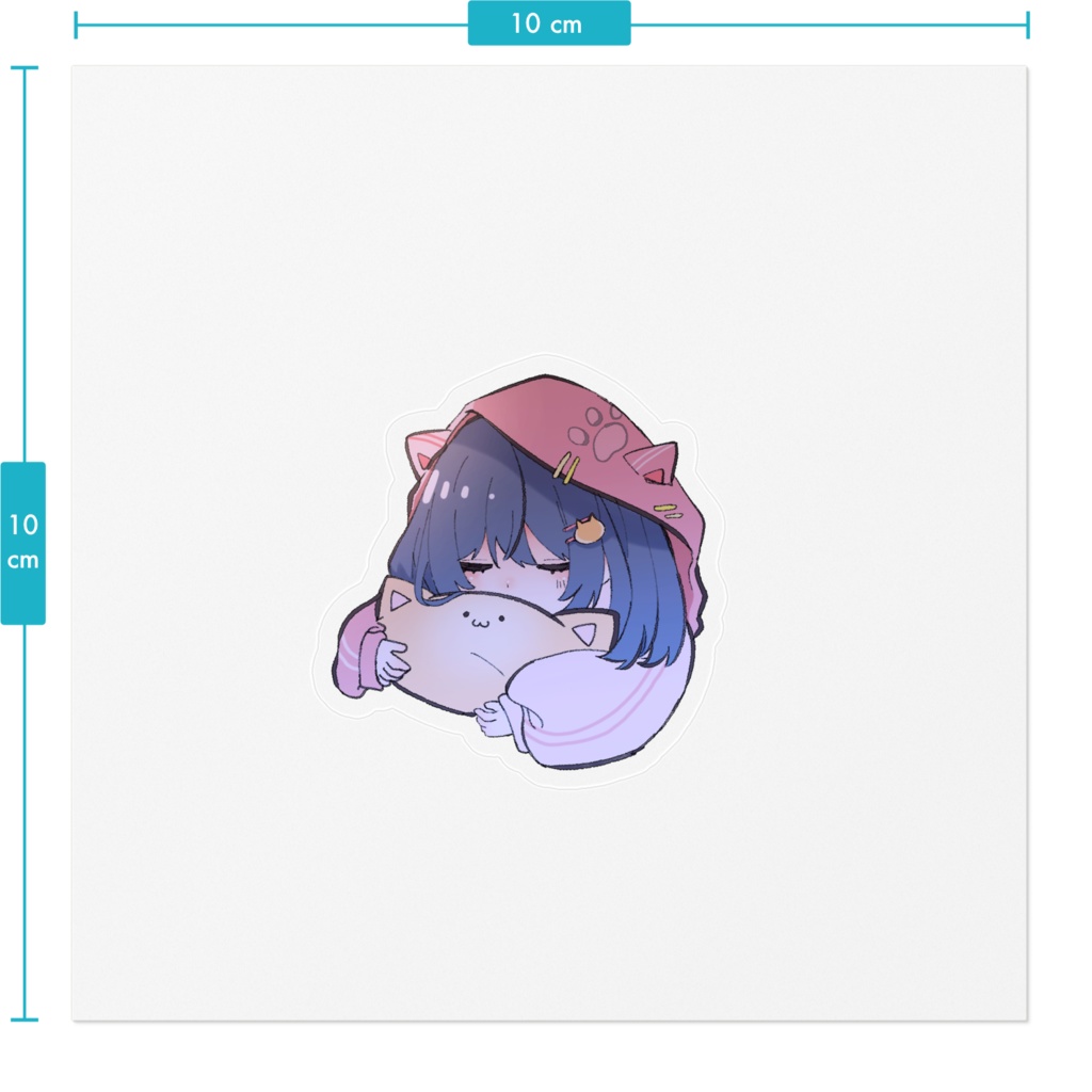 クリアステッカー(ねるちゃん)