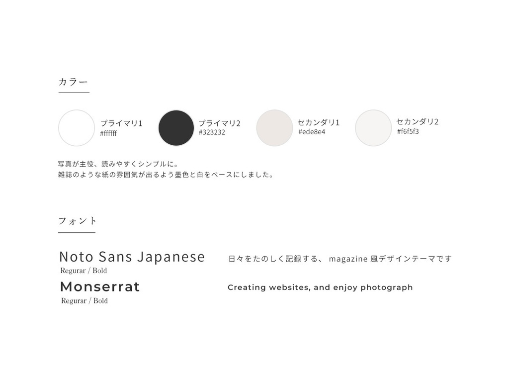 写真が主役。 magazine 風デザインの WordPressテーマ「mag.」