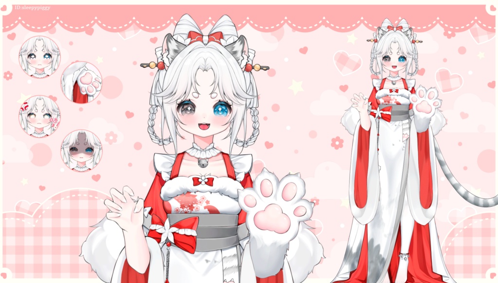 【live2dモデル】White Tiger