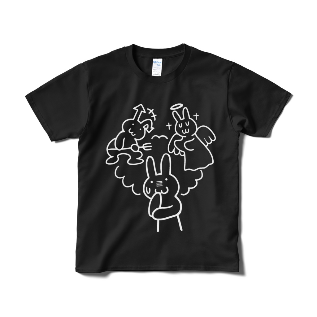 葛藤Tシャツのブラック