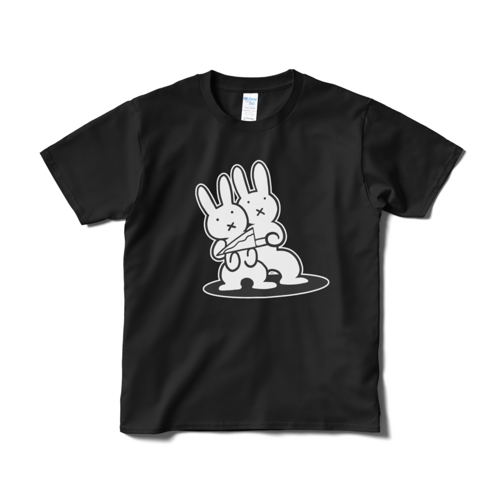 脅迫Tシャツのブラック
