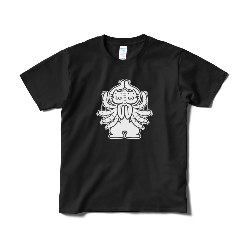 おおはしゃぎのＴシャツのブラック