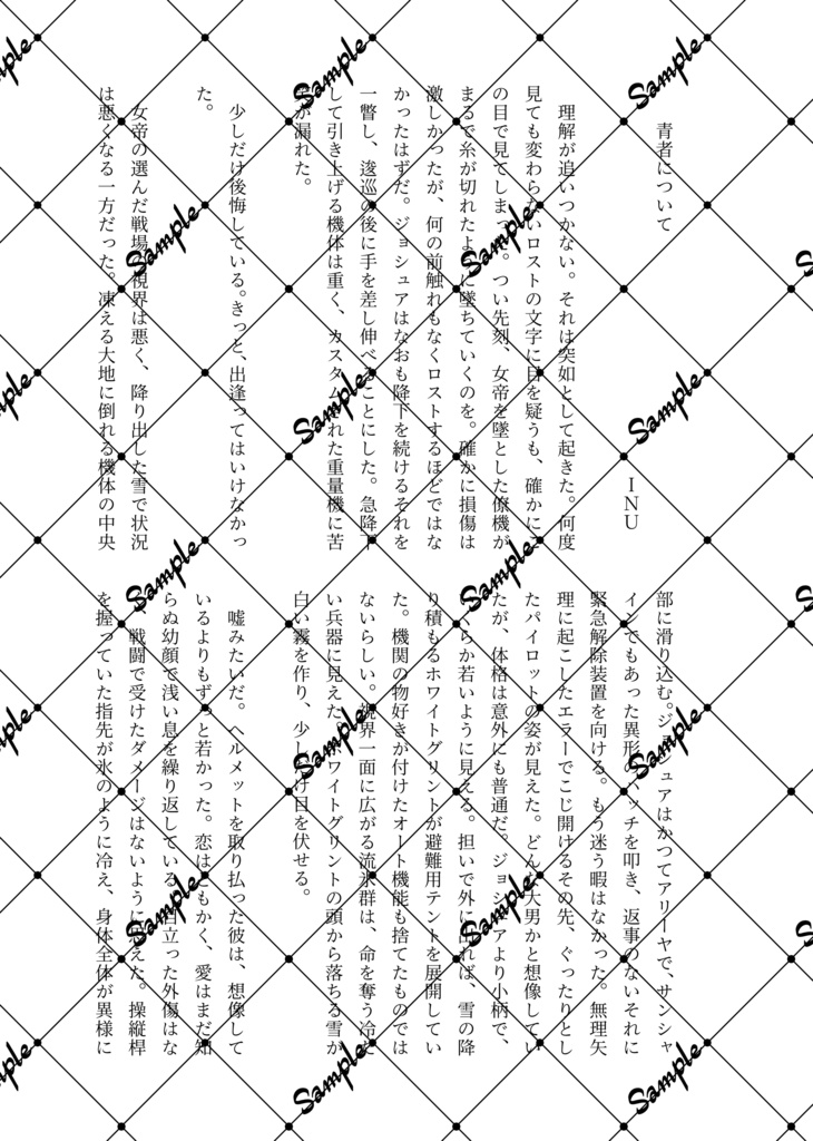 白き二筋の閃光