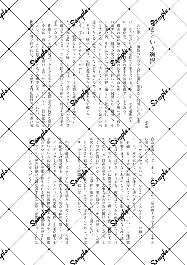 白き二筋の閃光