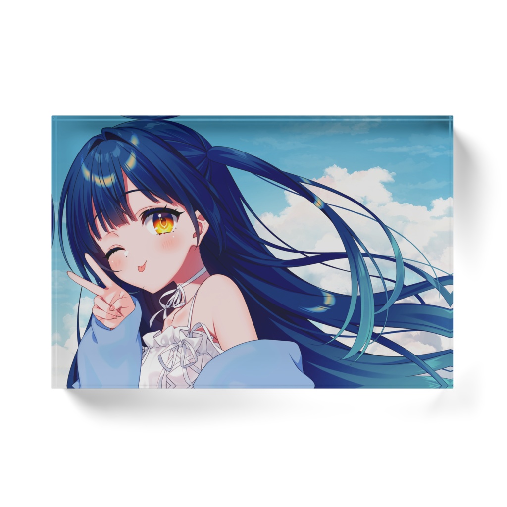 やもりこはく 2025誕生日記念「ぶいっ!」アクリルブロック