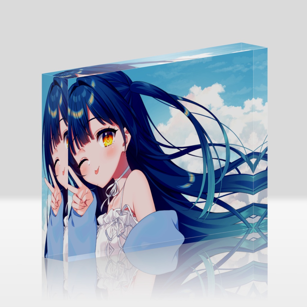 やもりこはく 2025誕生日記念「ぶいっ!」アクリルブロック