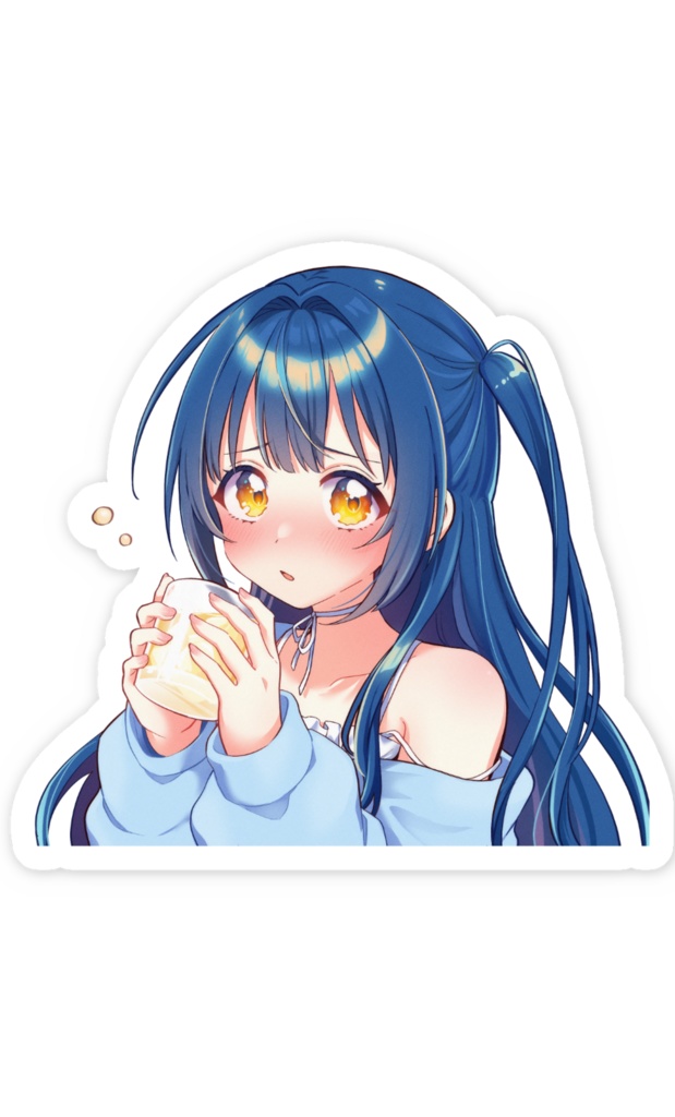 やもりこはく もも酒発売記念「どこでもやも飲み!」ステッカー