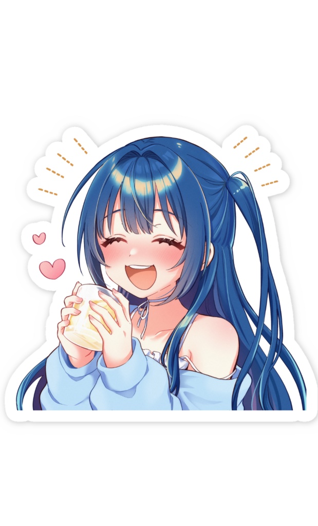 やもりこはく もも酒発売記念「どこでもやも飲み!」ステッカー