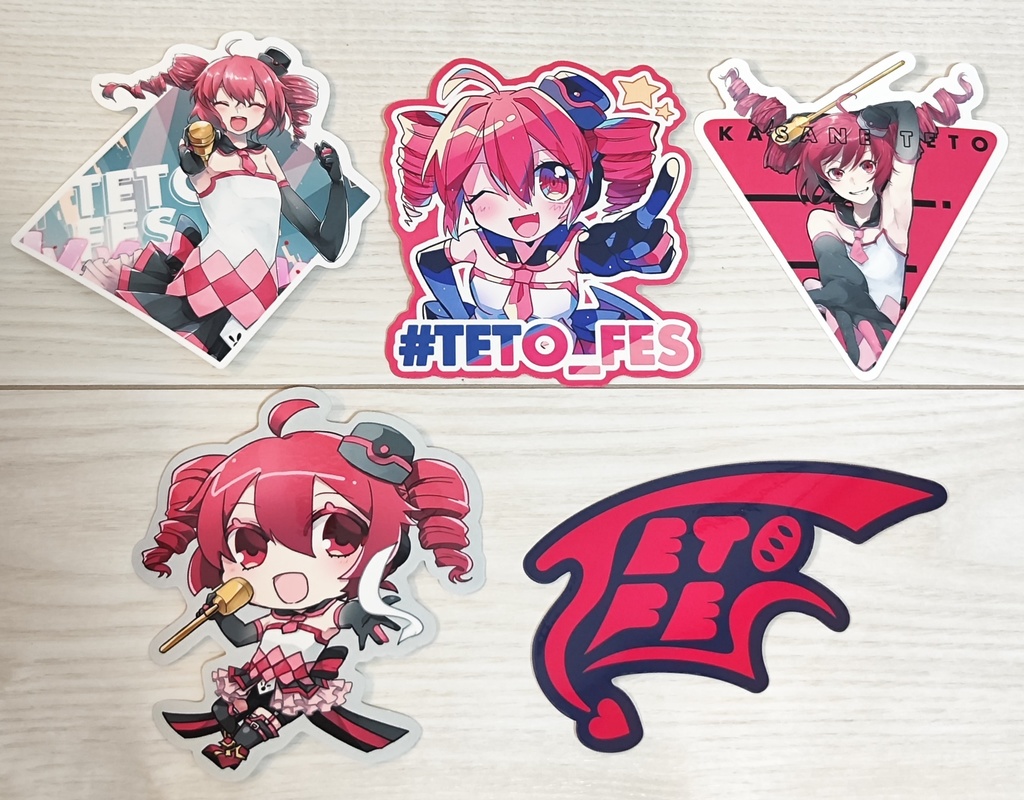 TETOFES ステッカー5種セット - TETOFES - BOOTH