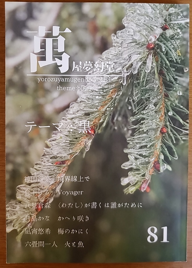《萬屋夢幻堂》81号　テーマ「黒」