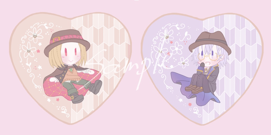 なかくめクッキー缶バッジ