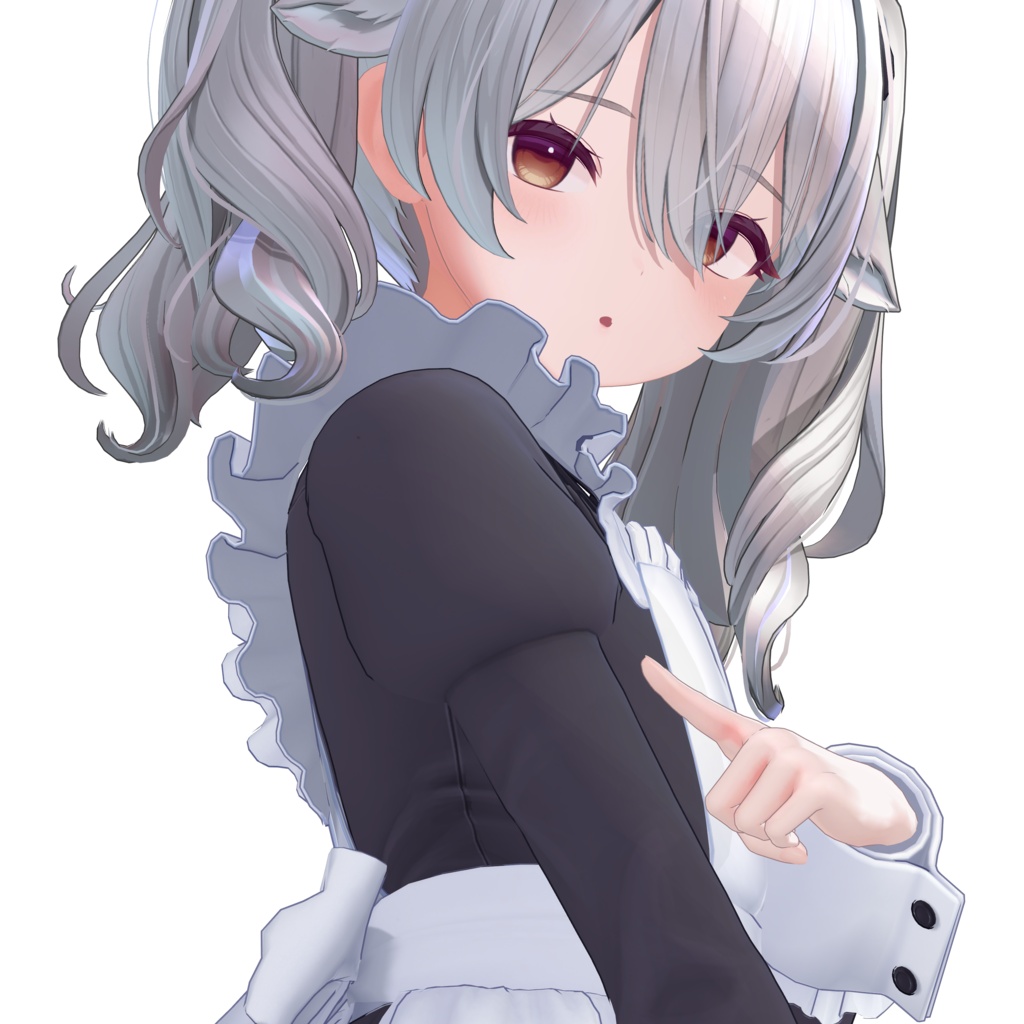 ミルティナちゃんのメイド服を半袖にするやつ