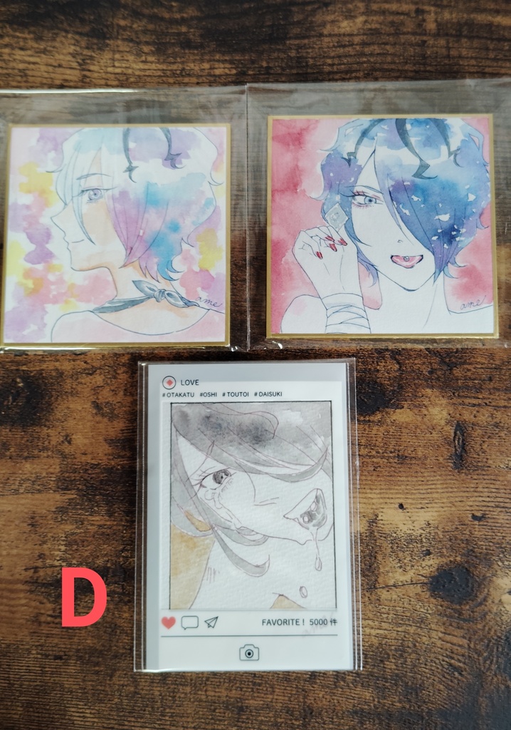 ギャリーミニ色紙+チェキセット