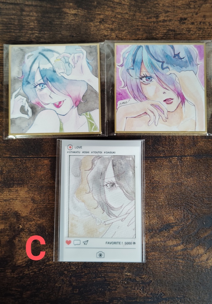 ギャリーミニ色紙+チェキセット