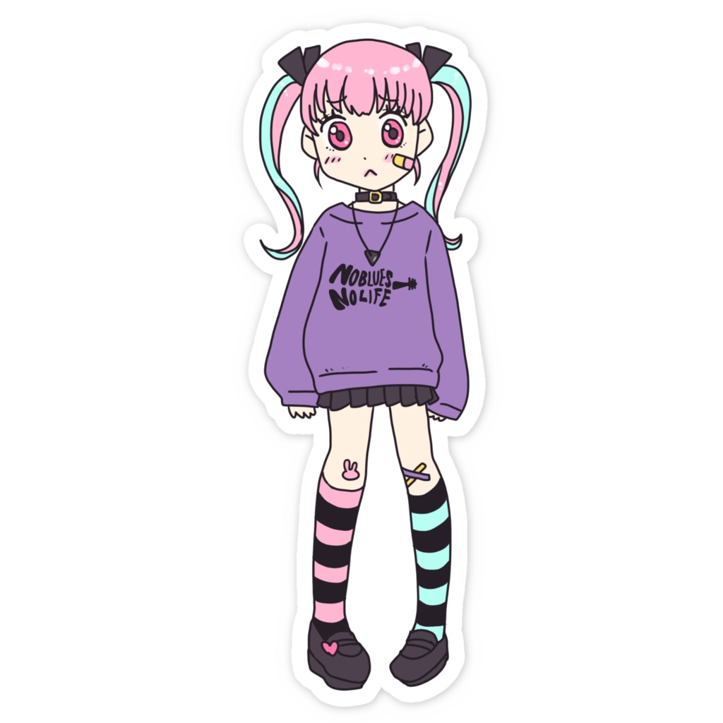 哀歌ちゃんスマホステッカー