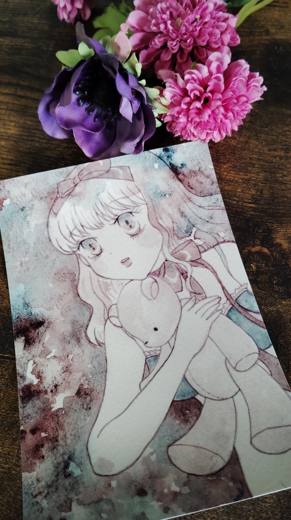 【25部限定】ぬいぐるみ少女ポストカード全7種コンプリートセット+シークレット付き