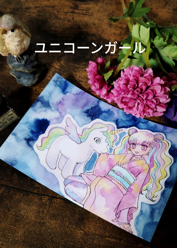 選べる!ぬいぐるみ少女🧸ポストカード
