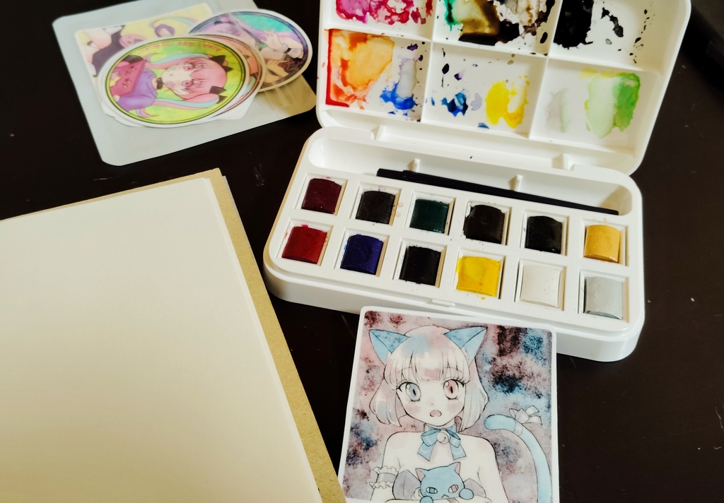 🐰ぬい少女フレークシール3人セット+スペシャルポスカ付き!