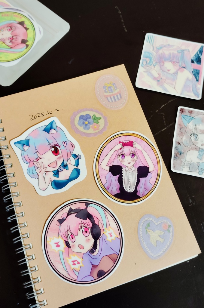 🐰ぬい少女フレークシール3人セット+スペシャルポスカ付き!