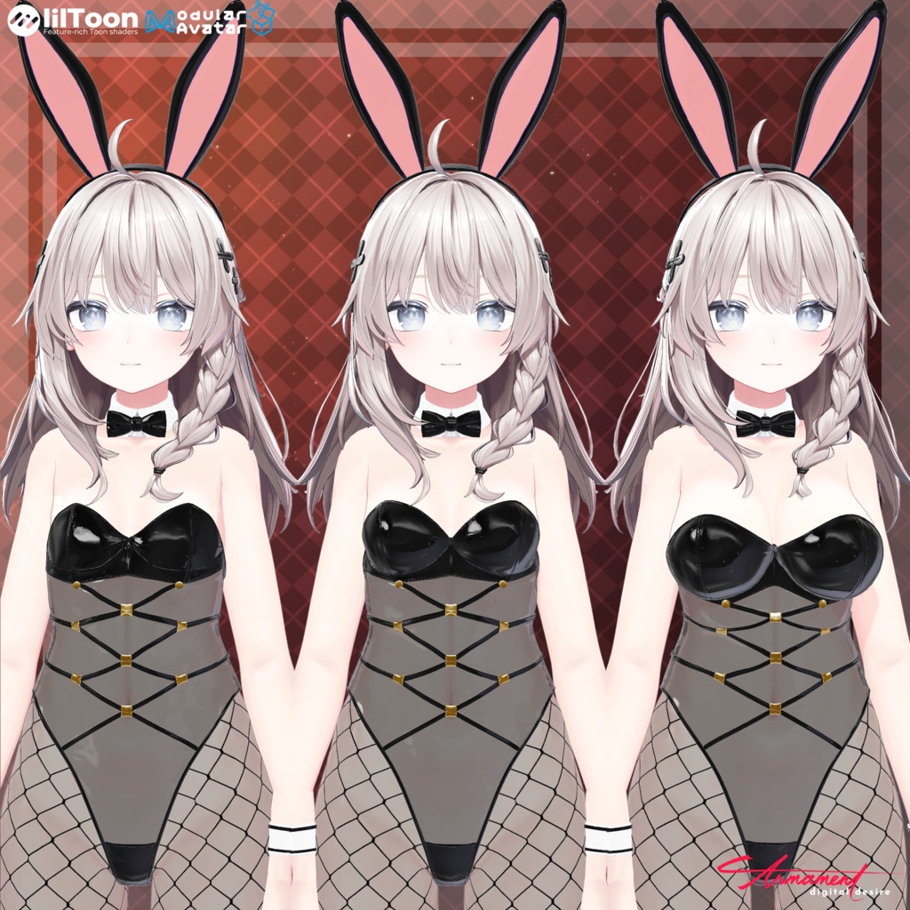 【しなの対応】Bound Bunny【VRChat想定】【ModularAvatar】