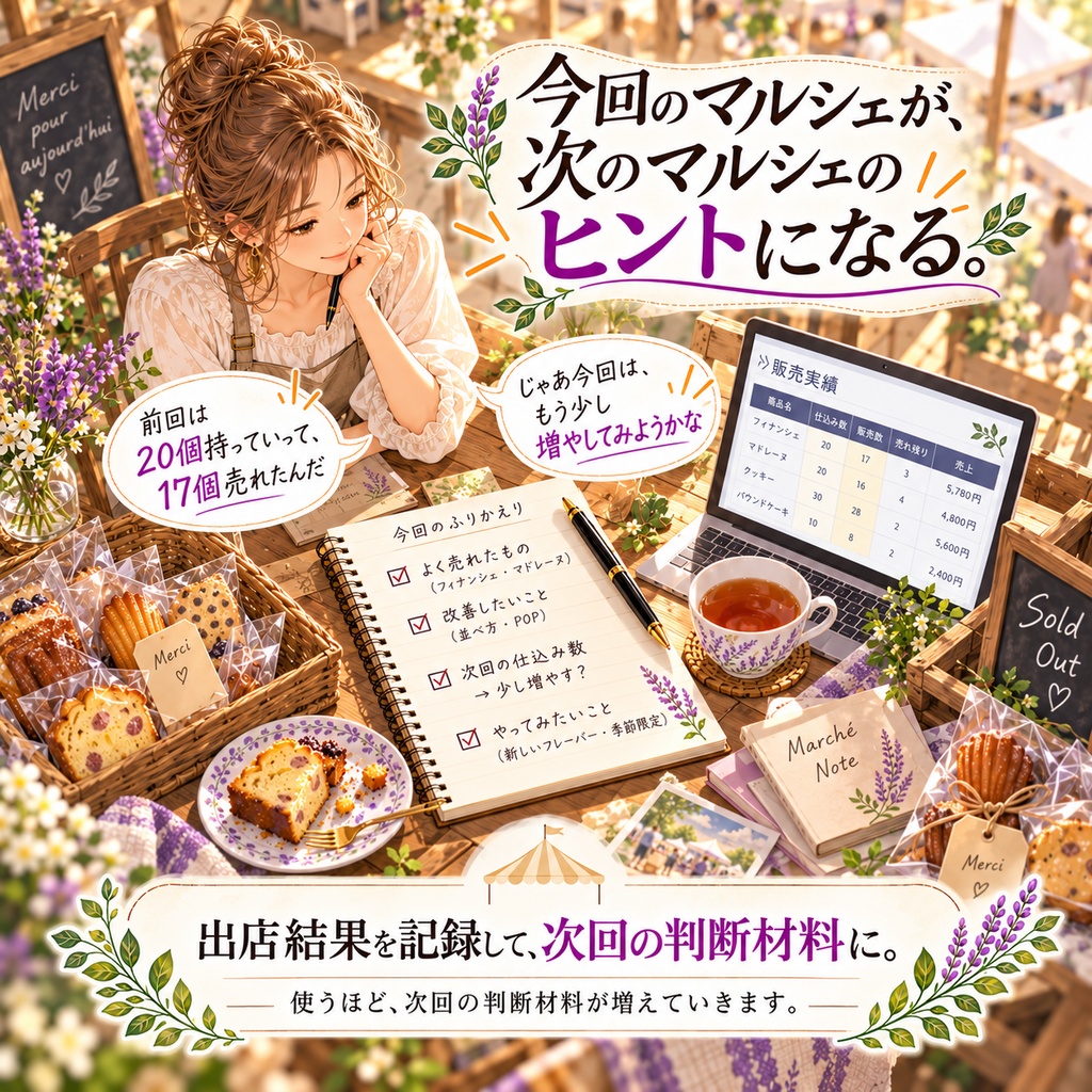マルシェ出店計画ツール|仕込み数量を考えるためのExcel