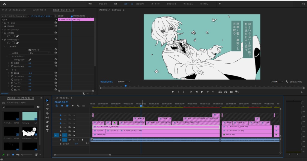 パーフェクション MVテンプレート(Adobe Premiere Pro専用)