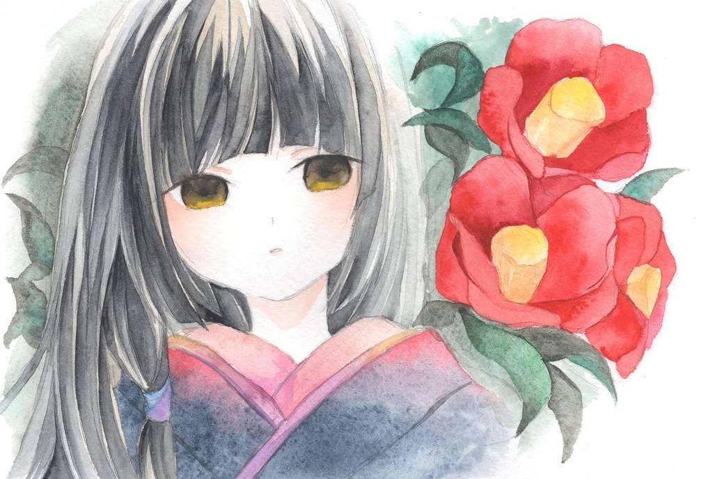創作　冬の花