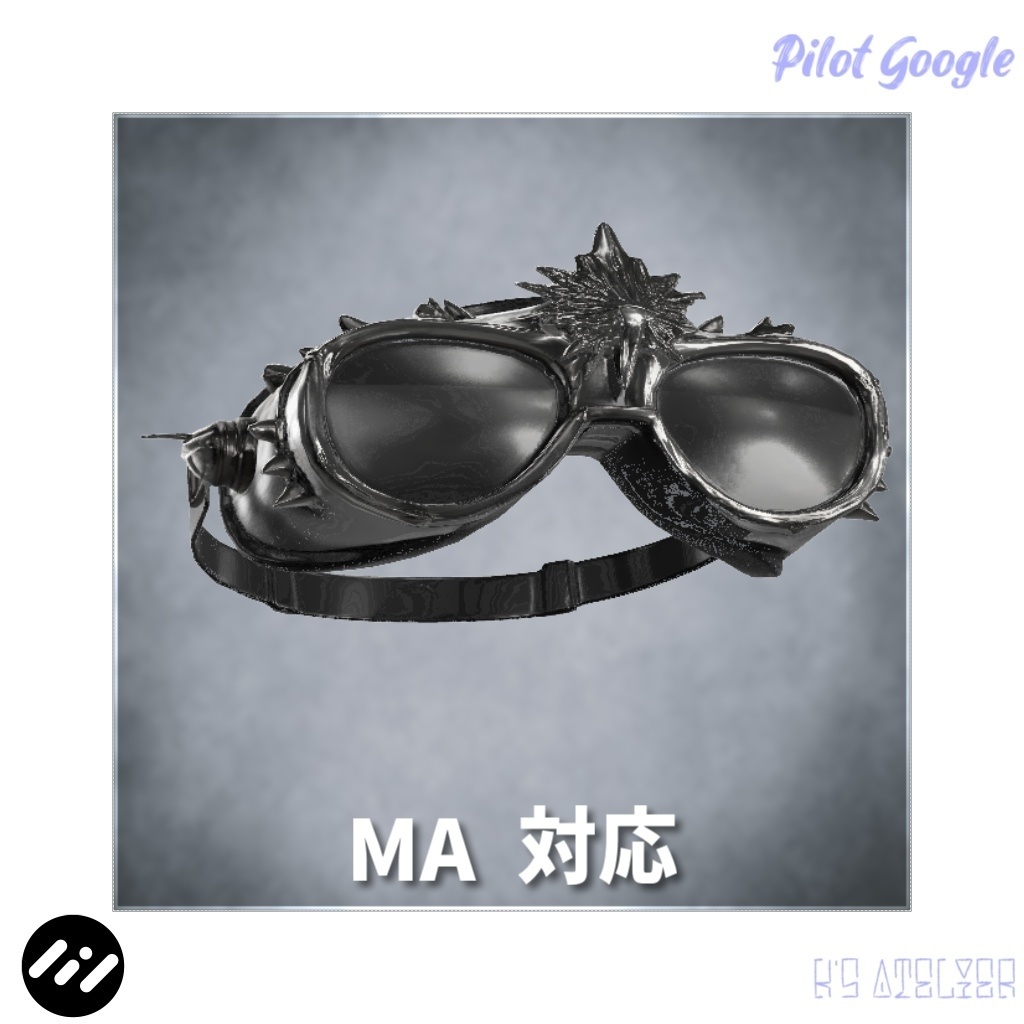 スチームパンク風 パイロットゴーグル / Steampank Pilot google